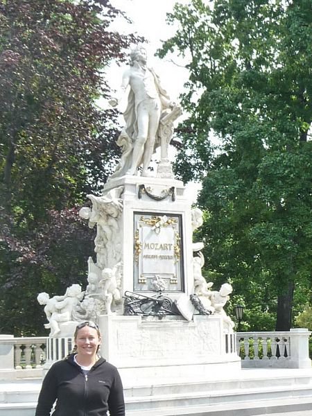 Me with Mozart in Vienna