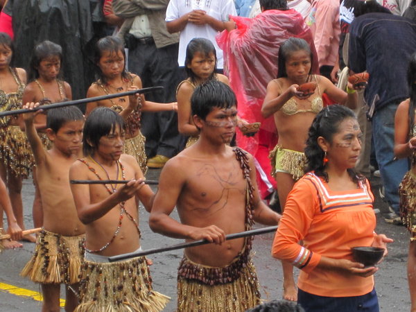 Fiesta in Puyo of indigenous people