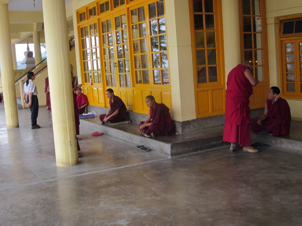 Buddhist Monks at the Temple Complex, Mccloud.