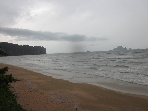Rainsoaked Ao Nang.