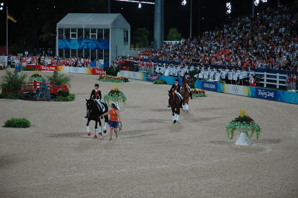 The individual dressage medallists 