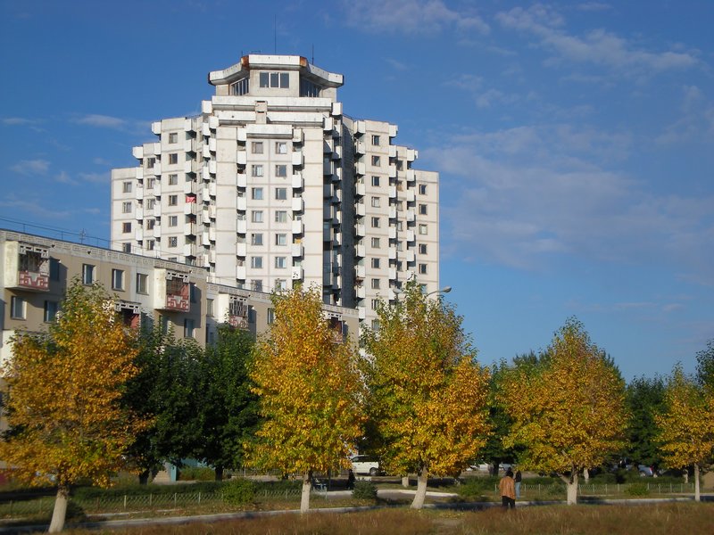 The 16 storey building
