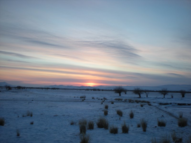 Sunset in Orkhon