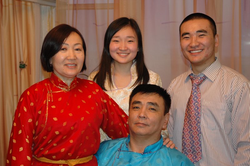 Suvdaa and family