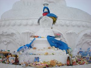 Offerings at Buddha