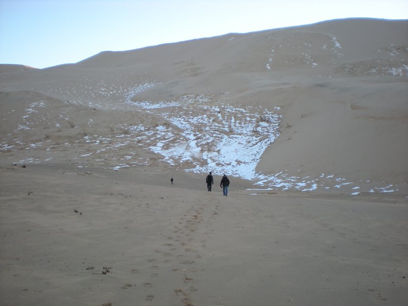 Sand dune climb