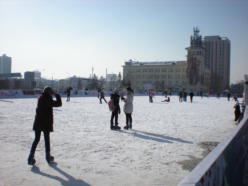 Sukhbaatar Square rink