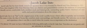 History of Jacob Lake Inn