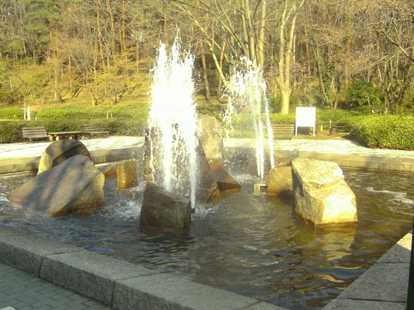 Shinrin Park fountains
