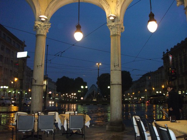 View from the last dinner in Italy