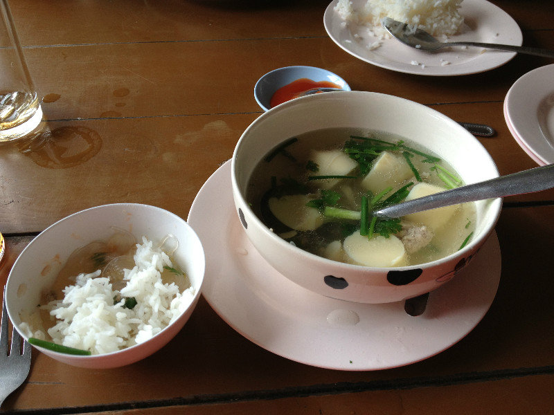 Thai soup for breakfast