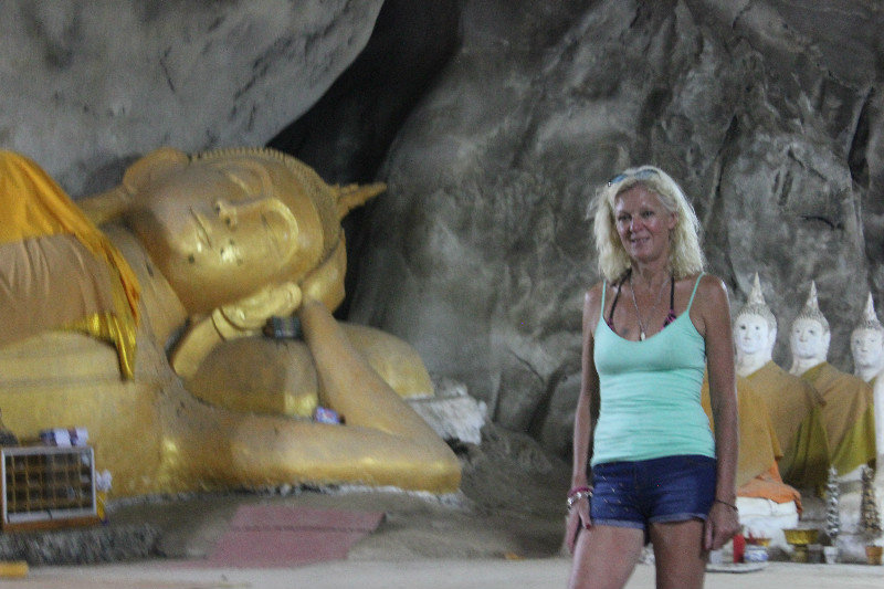 Me and the Reclining Buddha