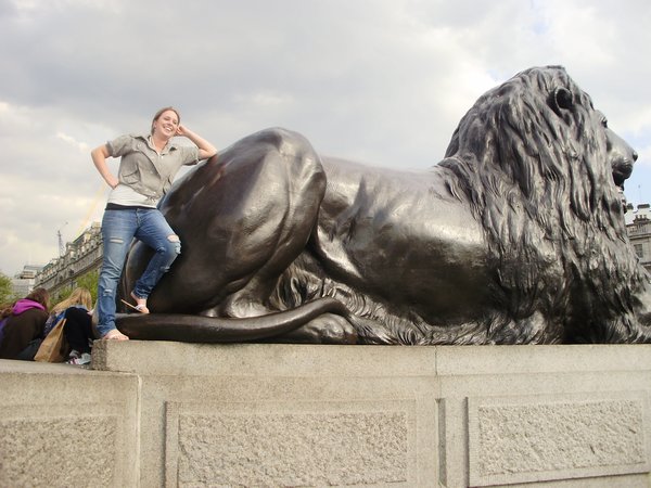 Ashley Climbs the Lion