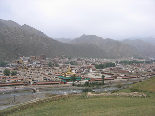 The monastery town of Xiahe