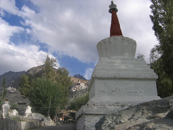 Stupa and monastery