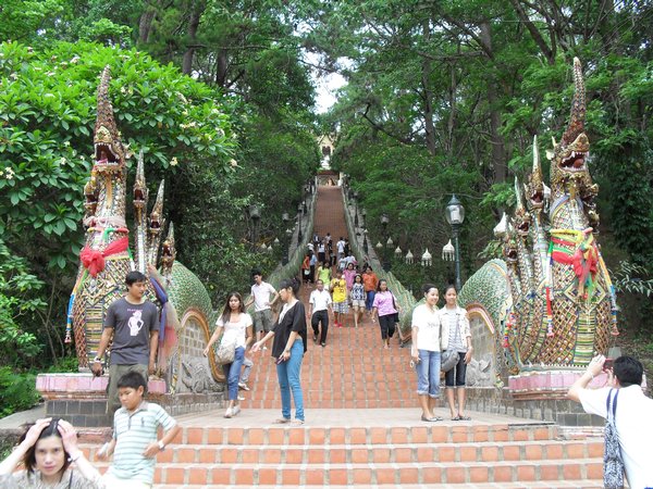 Steps up to Wat Suthep