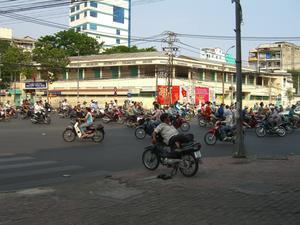 A typical road in Saigon