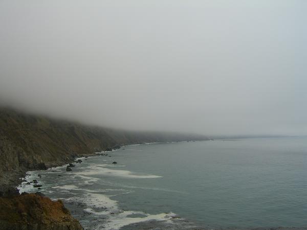 The lingering pacific fog