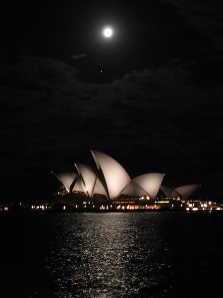 Sydney Opera house at night time