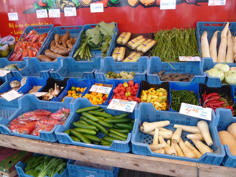 vegetables in Leiden Market