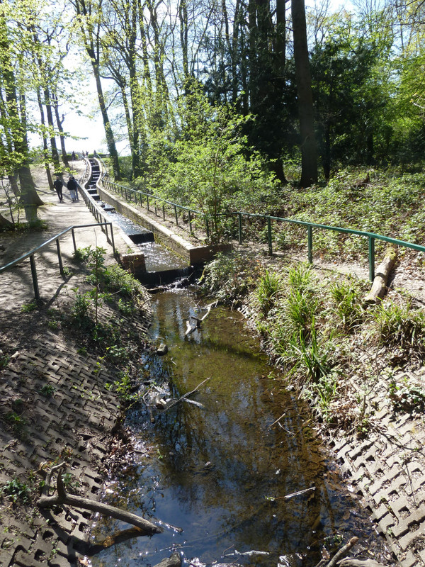 water courses that connects to the Boating Lake