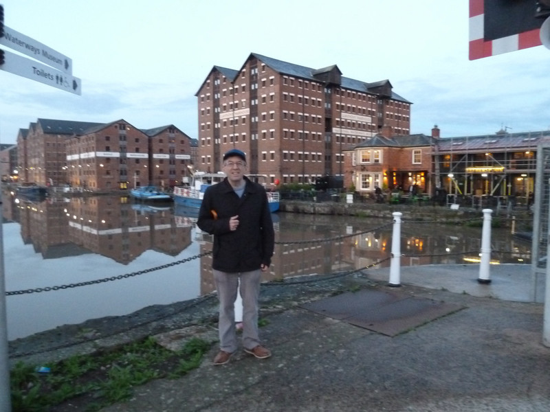 Mark standing on the Docks at sunset