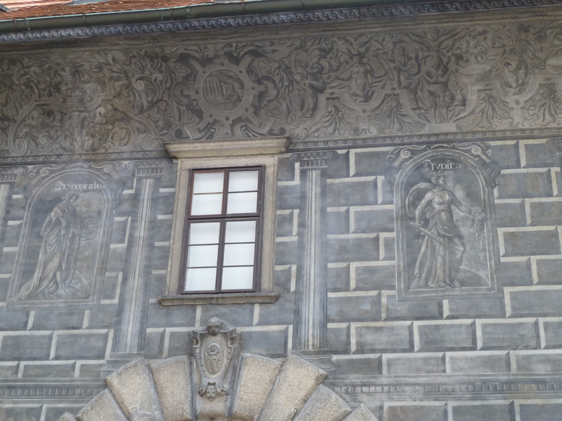 Restored Renaissance Exterior with mythological figures