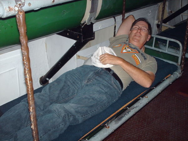 In a WWII submarine.
