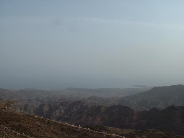 Red Sea off in the distance