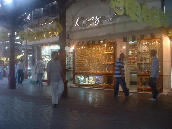 One of the many gold shops