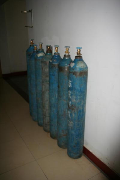 Oxygen Cylinders At The Hotel
