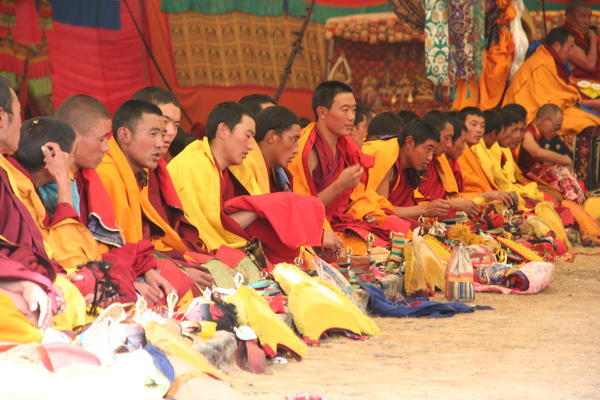 The Monks Preparing To Chant