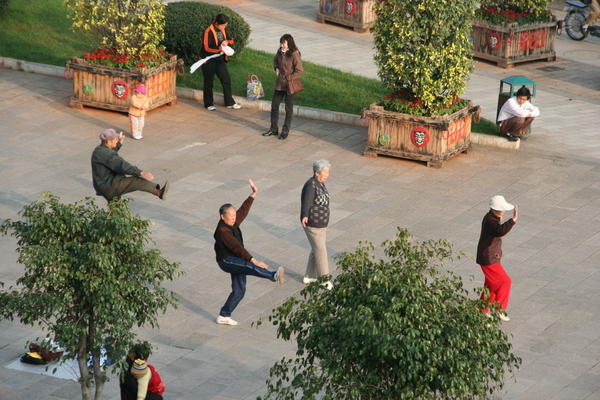 Practising Tai Chi In Kunming