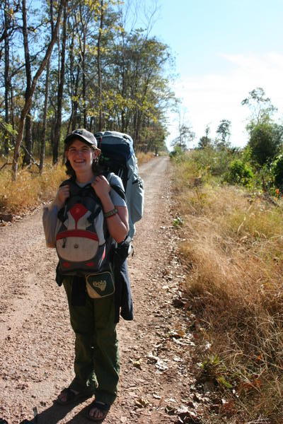 Danielle Walking From Cambodia To Laos