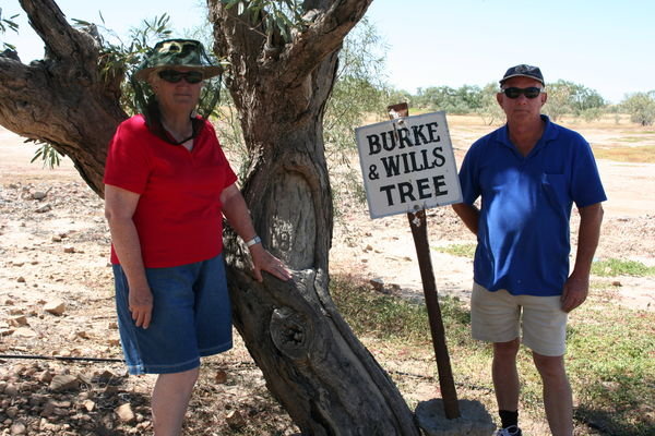 Lorraine And Brian With The Burke And Wills Tree