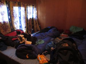 Phorse - tiniest room of the trek