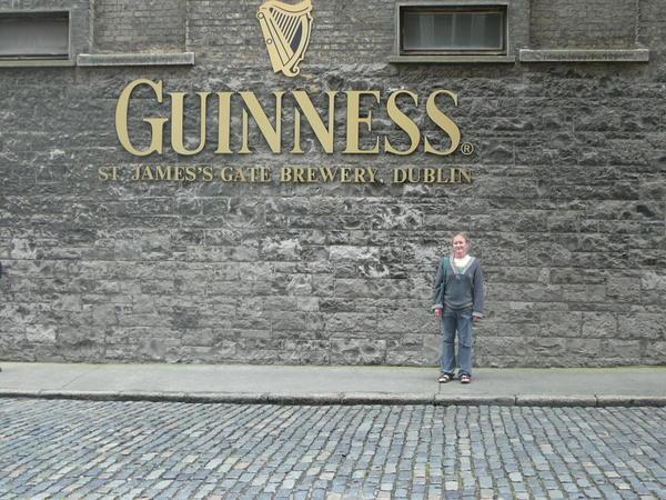 outside the guiness brewery