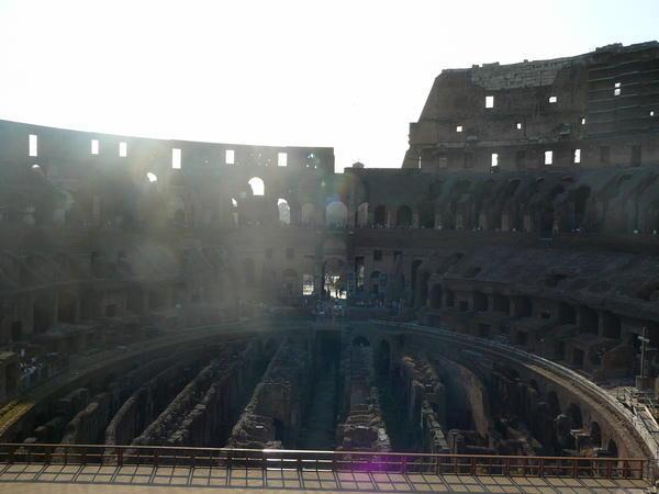 the colliseum from the inside