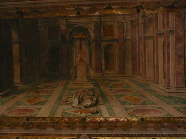 painting inside the vatican
