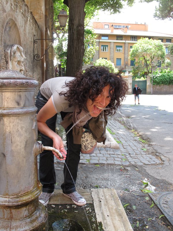 Fresh spring water in Rome