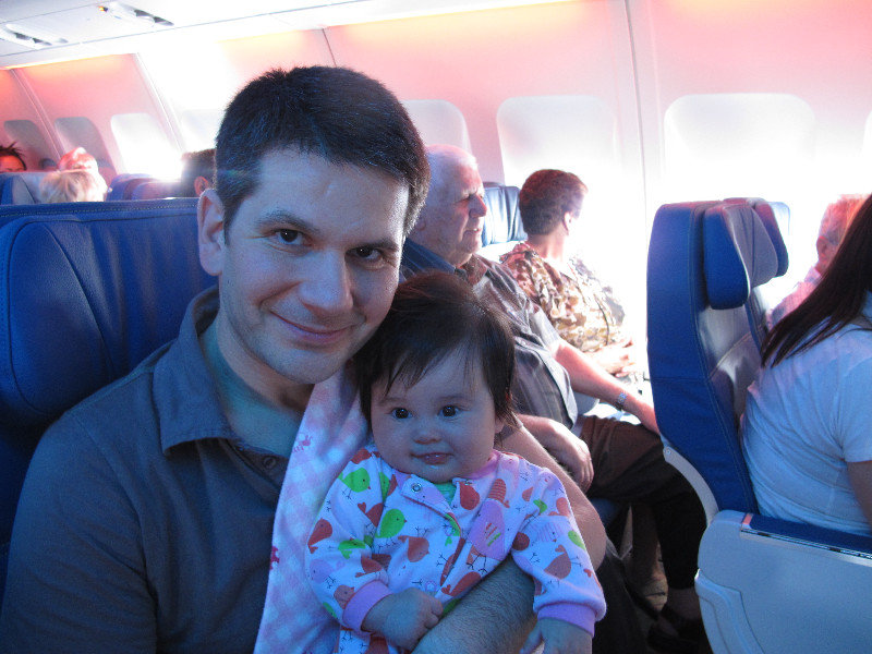 Chelsea's first airplane ride