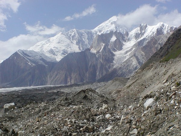 View of the Spantik 7027M from Glacier