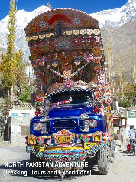 A truck in Hunza Karimabad