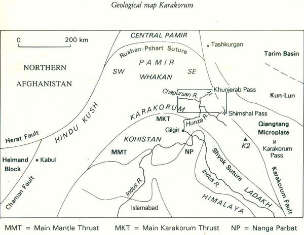 map of Northern Areas