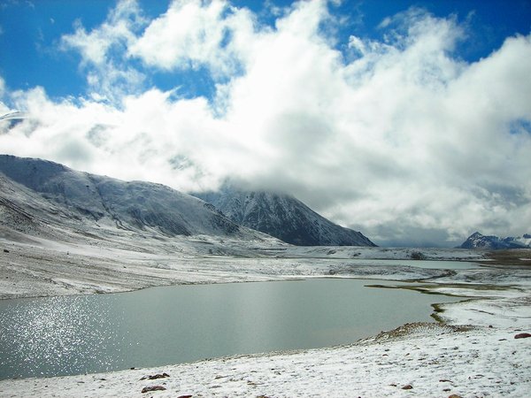 Lake in the Pamir Mountains