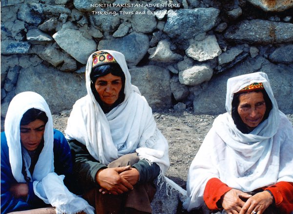 women in the pasture of Pamir