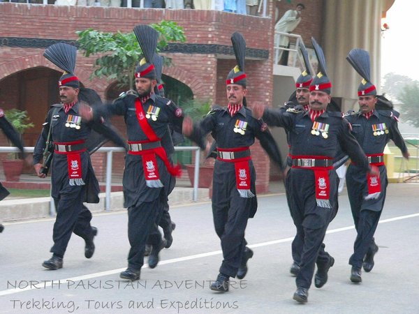 Pakistani Security force at Wagha border