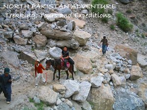 On the horseback to Fairy Meadow Nanga Parbat
