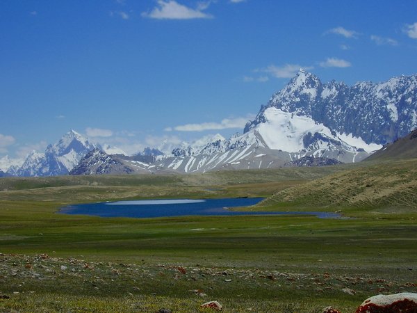 Lake at Shimshal Pass Pamir
