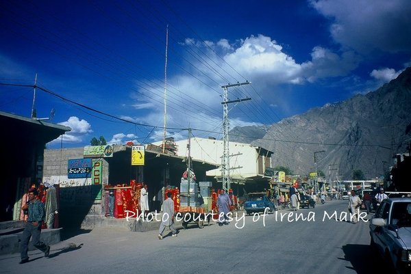 A street in Skardu town (Gilgit-Baltistan)